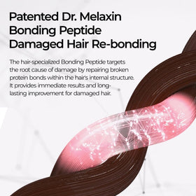 Dr.Melaxin applied to wet hair showing cleansing action