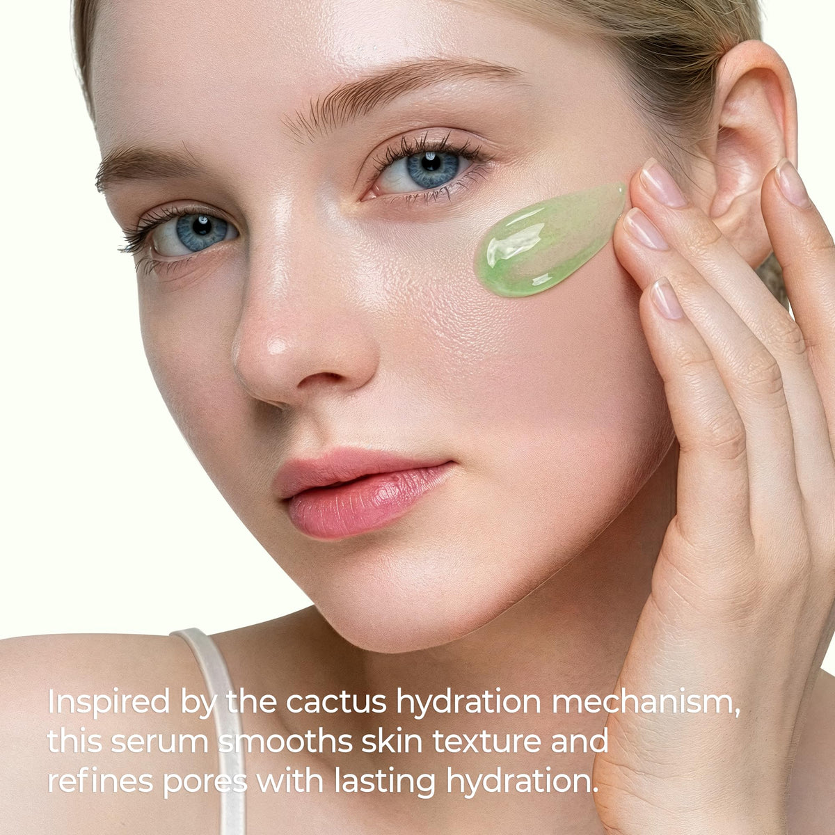 Dr.Melaxin applied on skin by hand demonstrating fast absorption benefit