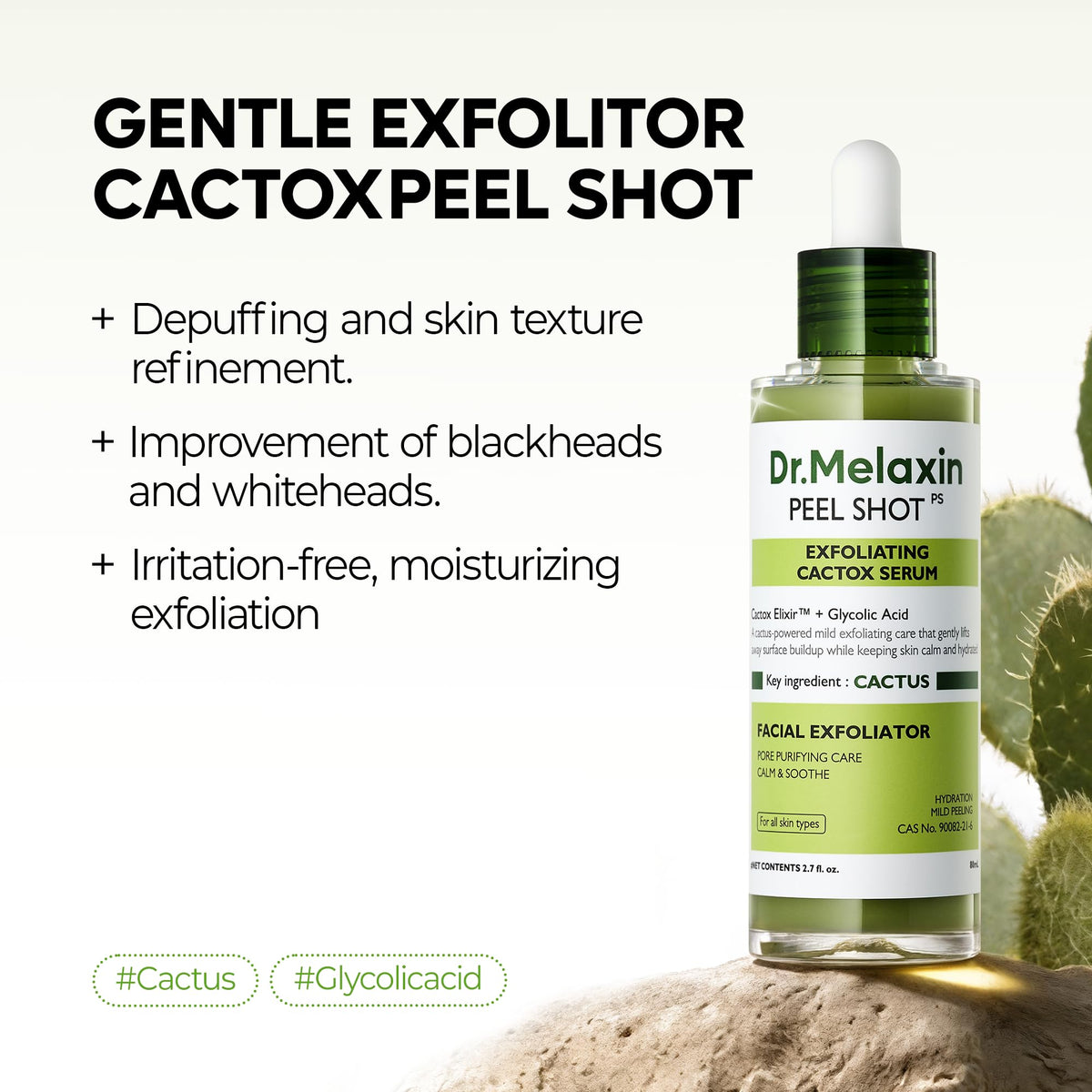 Dr.Melaxin serum drop close-up displaying lightweight texture and quick absorption benefit