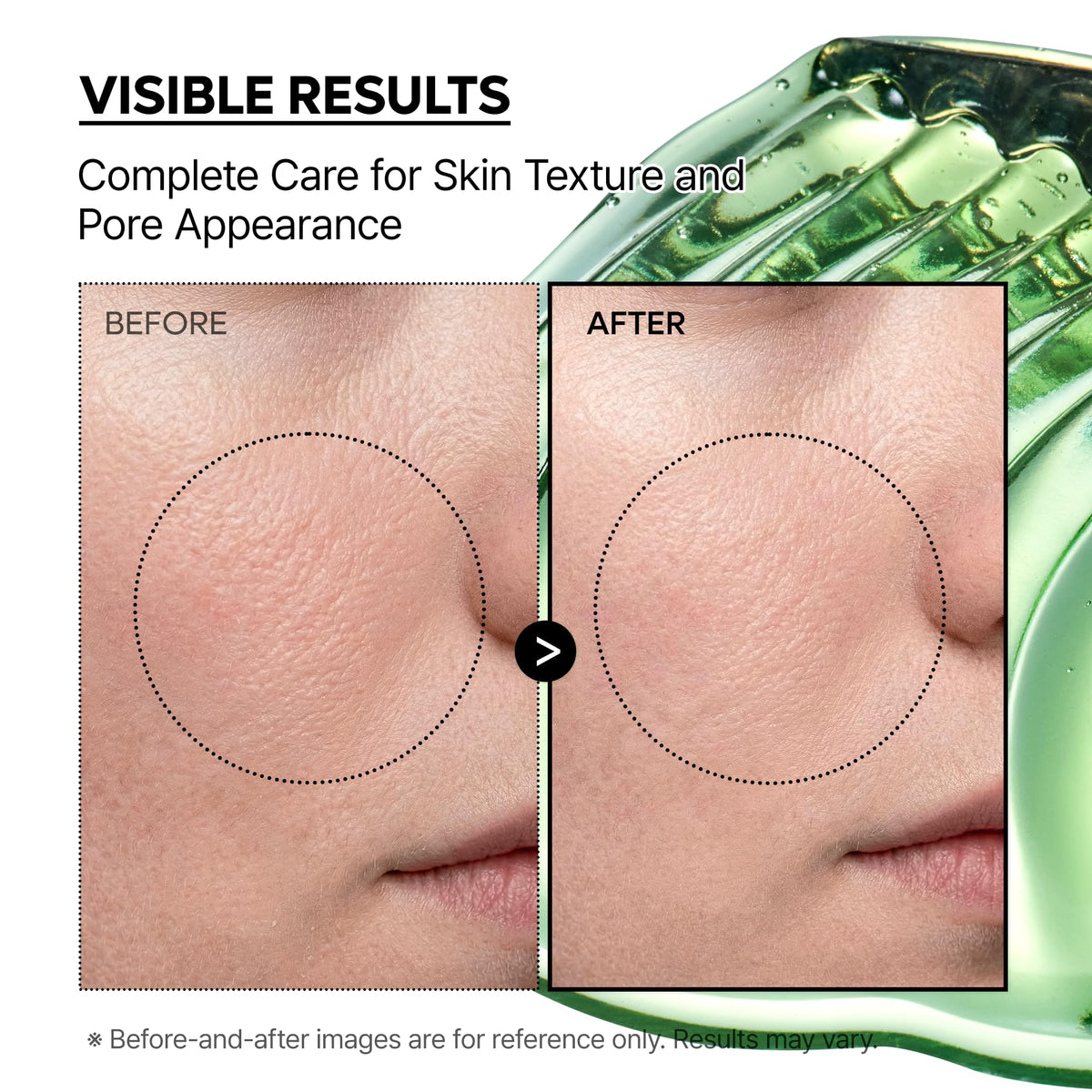 Dr.Melaxin serum texture pooled to show lightweight hydration and finish