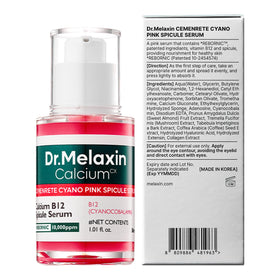 Dr.Melaxin bottle top open displaying serum clarity and consistency