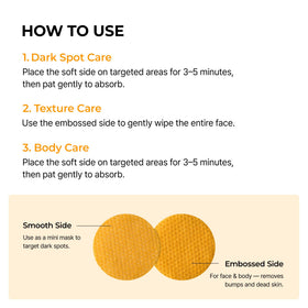 Dr.Melaxin pads on bathroom vanity suggesting daily routine convenience and brightening