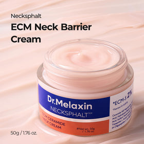 Dr.Melaxin cream texture close-up showing rich, fast-absorbing consistency