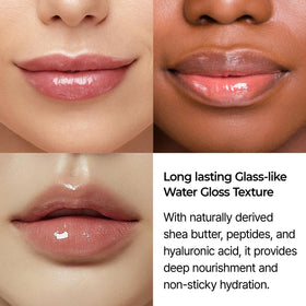 Dr.Melaxin on model lips glossed for instant fuller-looking shine benefit