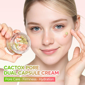 Dr.Melaxin close-up open jar shows dual capsules and smooth texture
