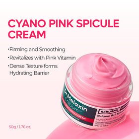 Dr.Melaxin open jar texture close-up illustrating creamy hydration and smoothing