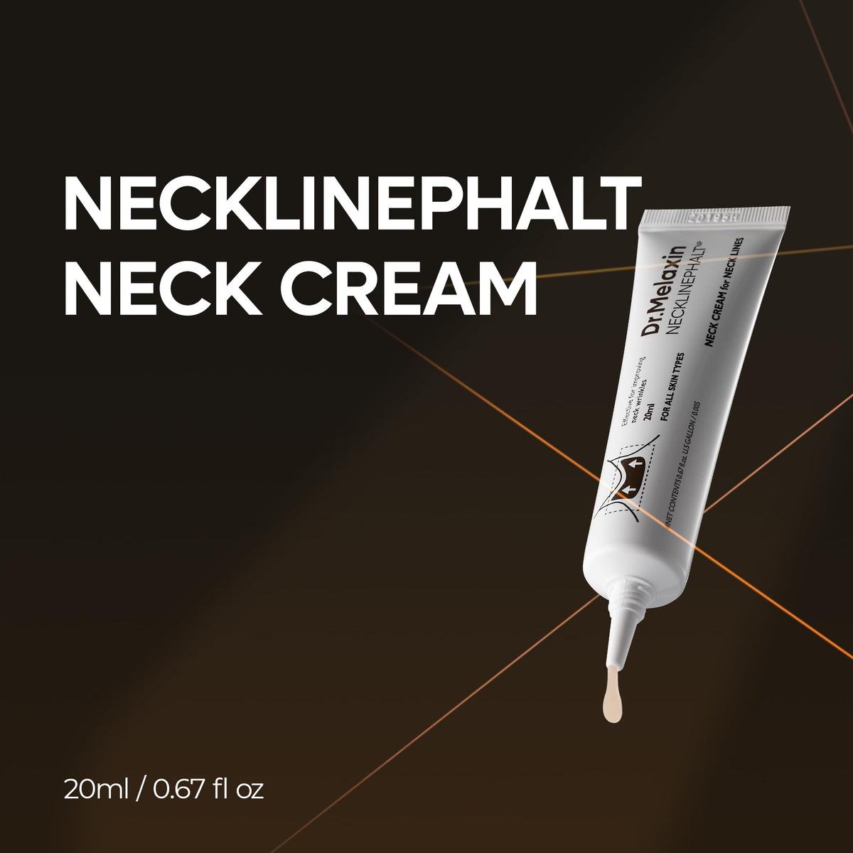 Dr.Melaxin opened tube showing smooth cream texture for easy spread