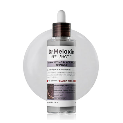 Dr.Melaxin front bottle on white background showing sleek packaging and benefit
