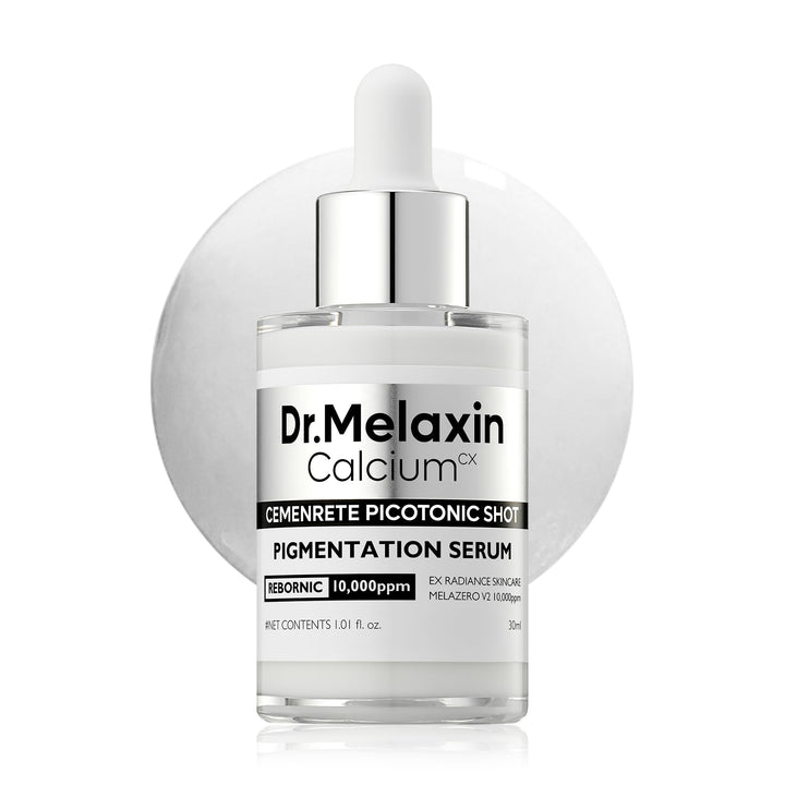 Dr.Melaxin front packaging showing compact brightening serum benefit