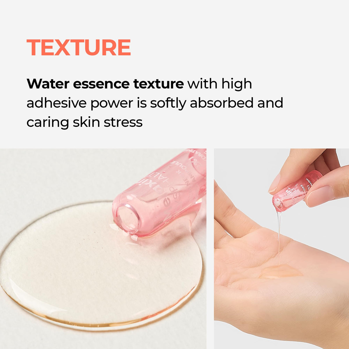 Dr.Melaxin ampoule in hand for scale, demonstrating the compact 1.5ml travel-friendly benefit
