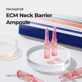 Dr.Melaxin single ampoule opened with product dispensed, highlighting convenient single-use dosing