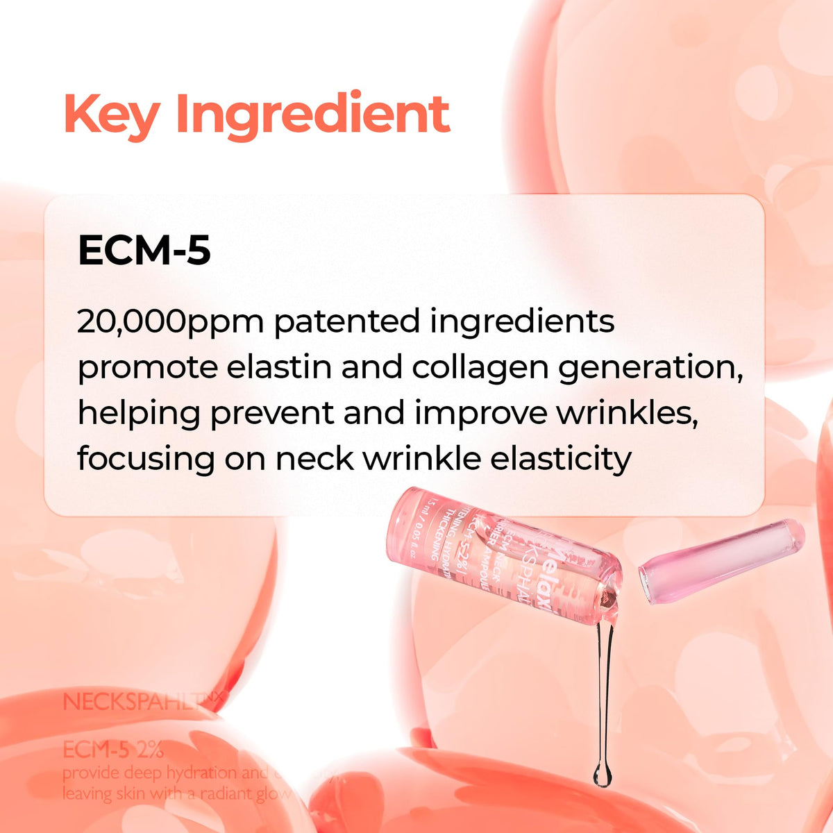 Dr.Melaxin serum texture close-up with droplets, illustrating lightweight absorption benefit