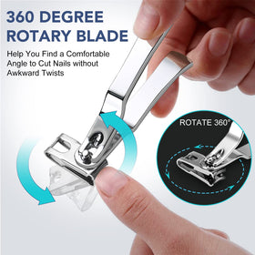 DRMODE rotating clipper head at 90 degrees for better angle access and comfort