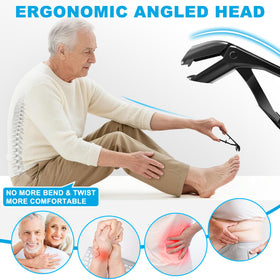 DRMODE big podiatrist toenail clipper close-up showing sharp curved blade for thick nails