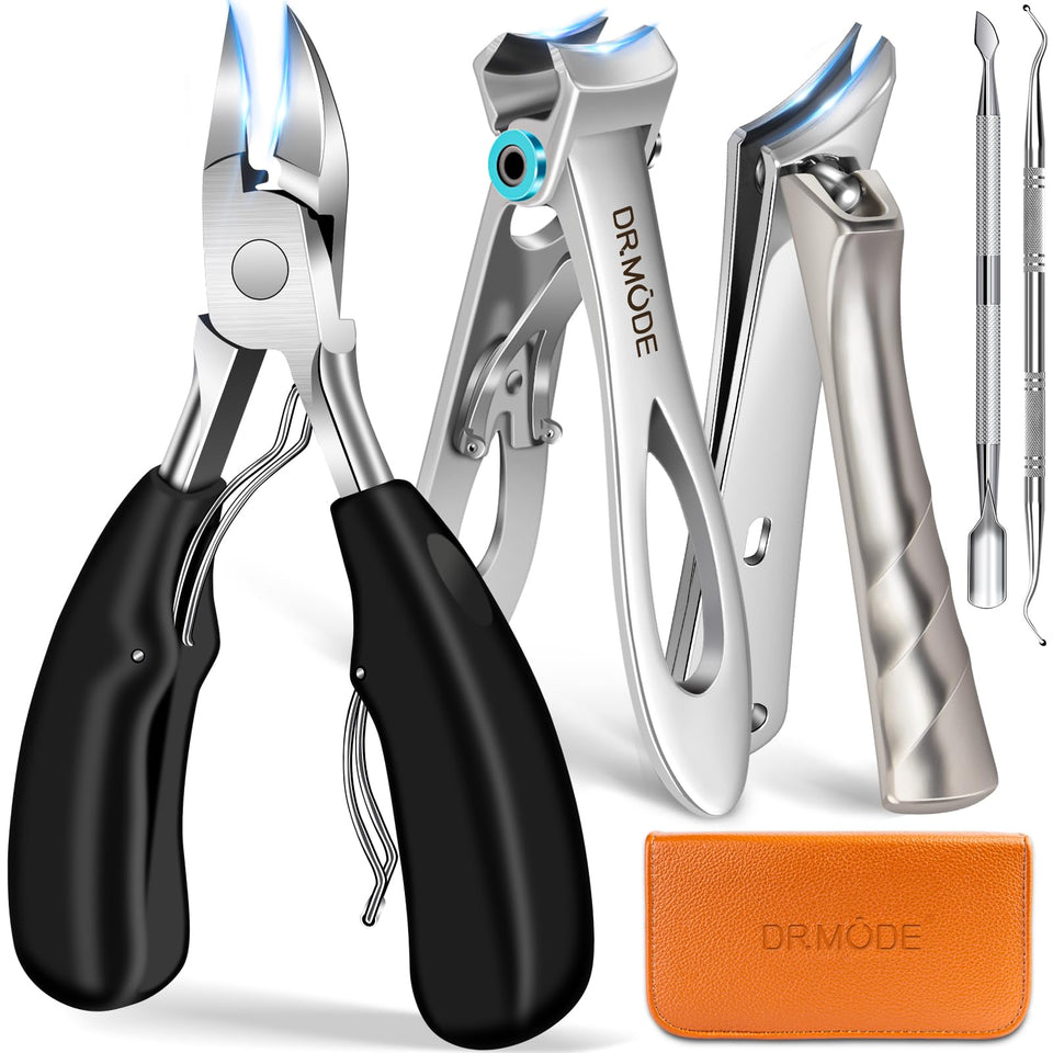 DRMODE front packaging showing full 5-in-1 nail kit for organized storage and travel