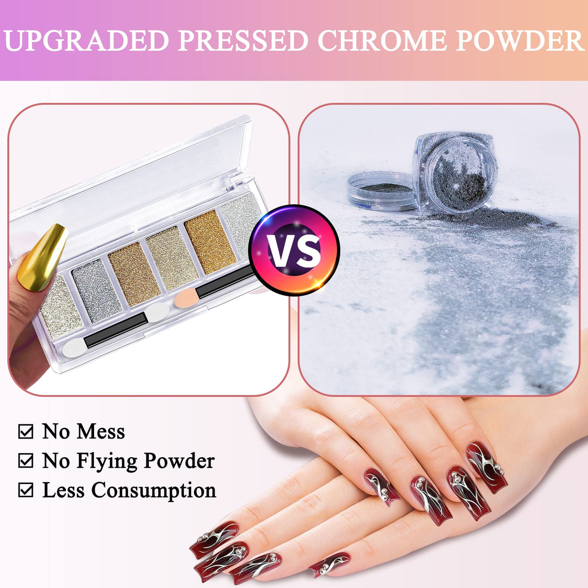 DRMODE holographic silver and gold reflecting light for multidimensional effect