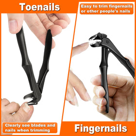 DRMODE in use by senior trimming toenails with less bending and better visibility