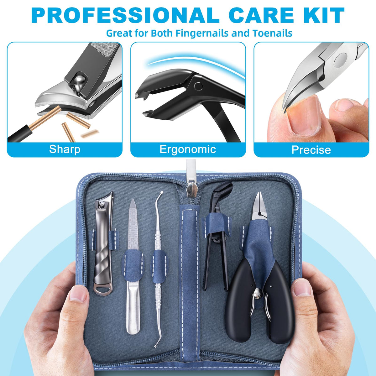 DRMODE ingrown nail lifter and nail file pairing aiding careful corner lifting and smoothing