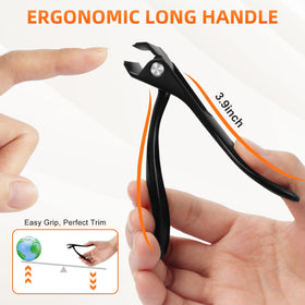 DRMODE leather case with keychain file for portable nail care convenience