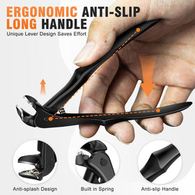 DRMODE wide jaw fully open showing 9mm capacity to handle thick nails