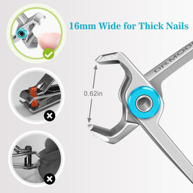 DRMODE reinforced non-slip handle offering improved control and comfort during clipping