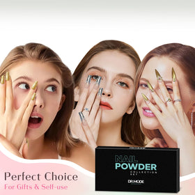 DRMODE palette beside fingers for scale comparison highlights compact, travel-friendly size
