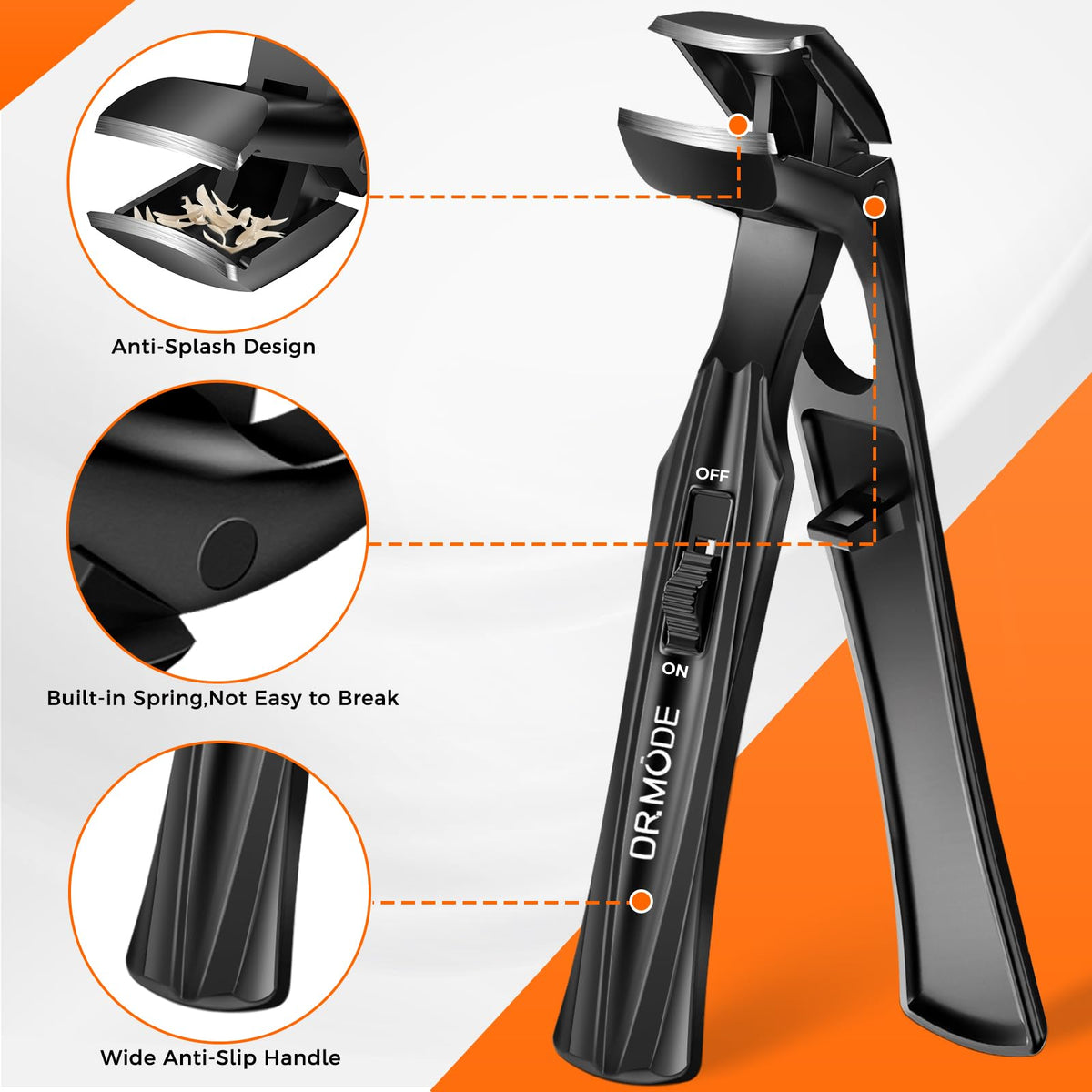 DRMODE stainless steel sharp blade edge for smooth, tear-free cuts