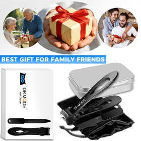 DRMODE stainless storage box and velvet pouch for protected travel and gifting
