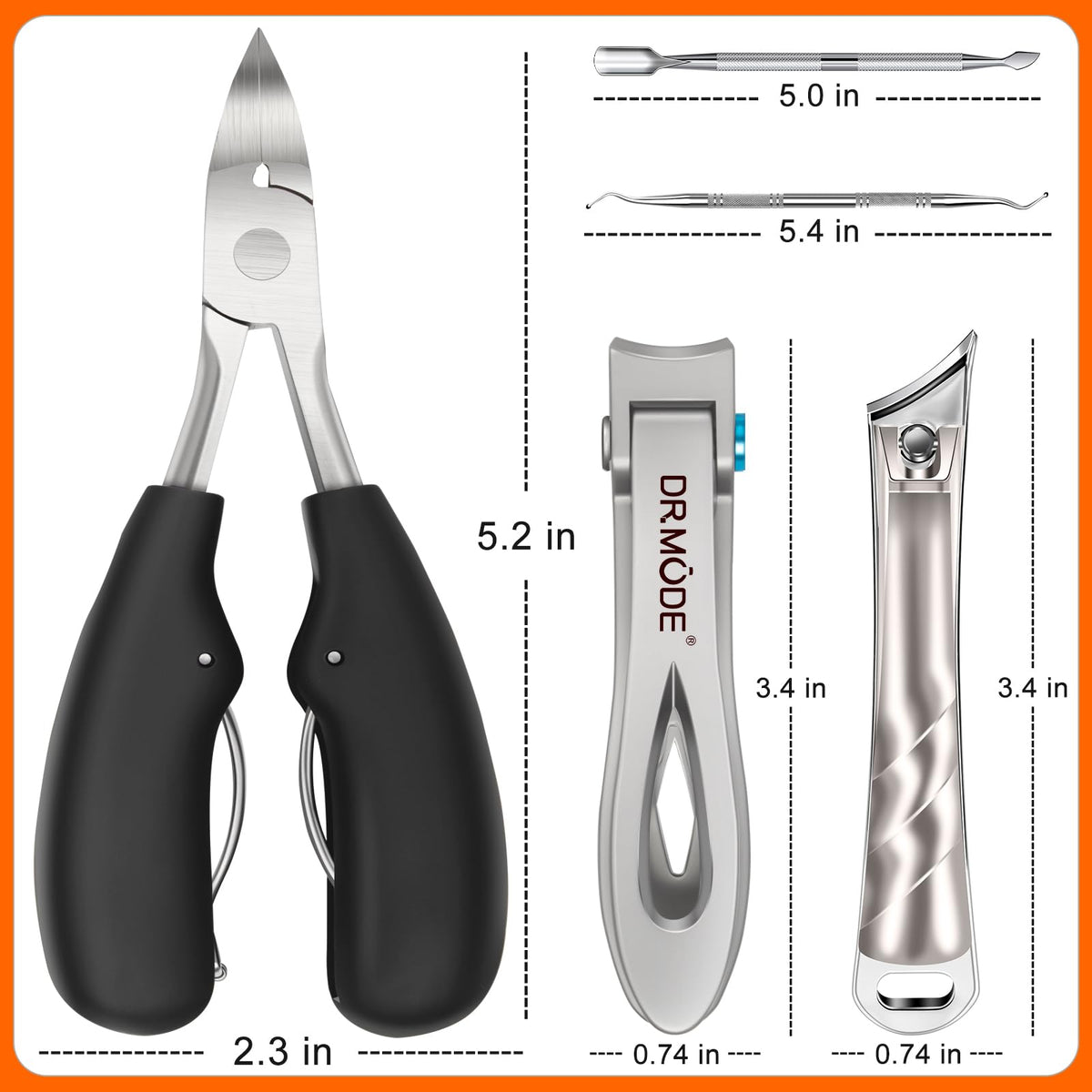 DRMODE ABS non-slip handle texture providing a secure, comfortable grip