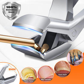 DRMODE wide jaw open to 9mm for trimming thick toenails easily