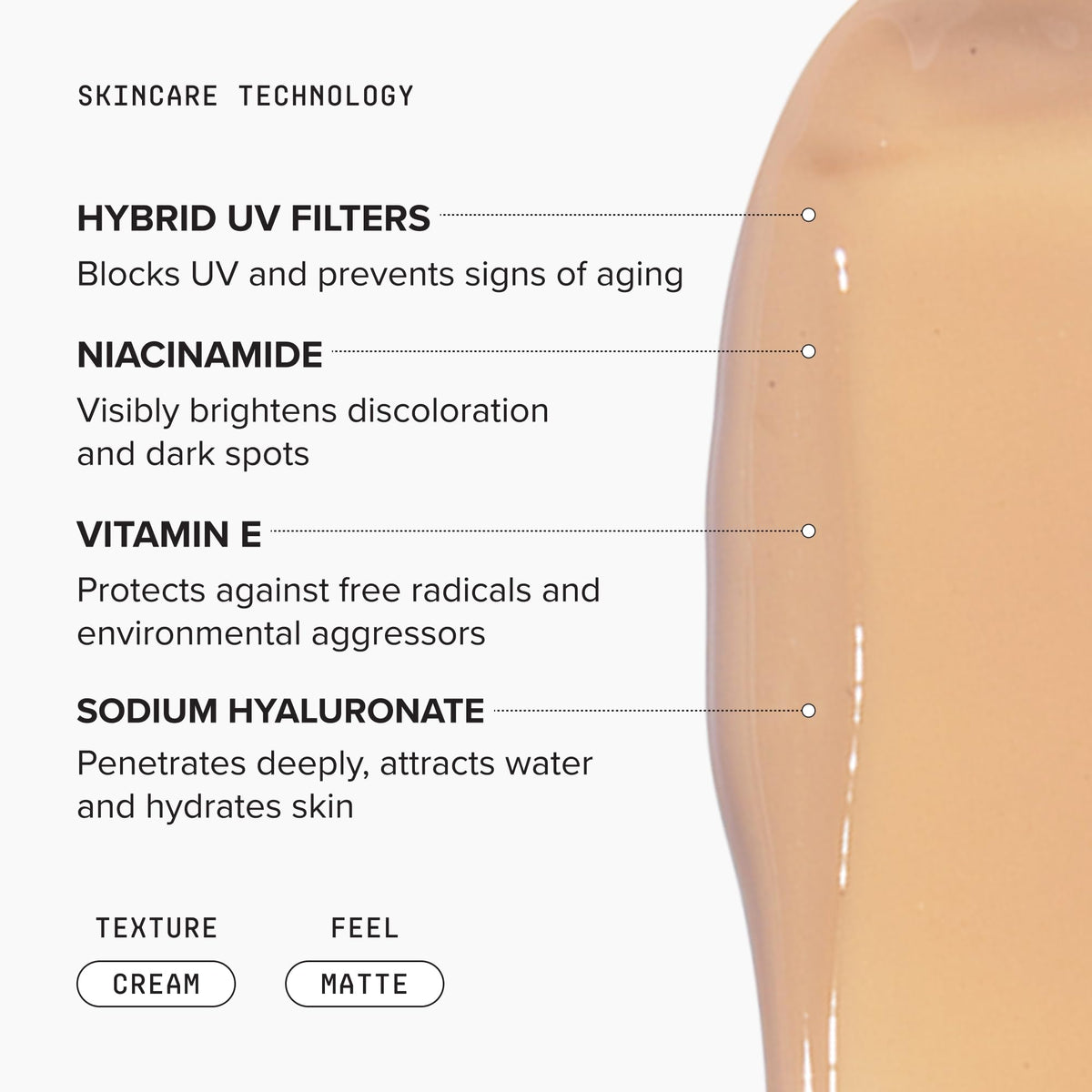 DRMTLGY half-blended patch showing natural coverage and pore-blurring