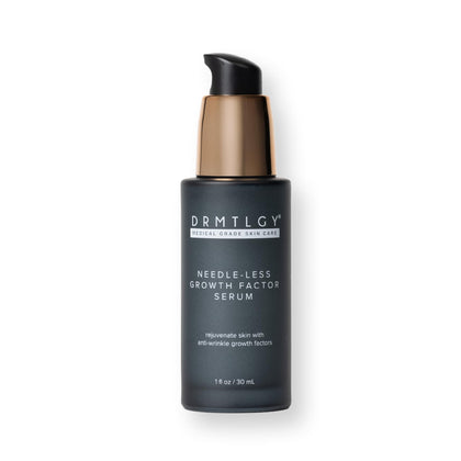 DRMTLGY bottle front label showing product name and benefits