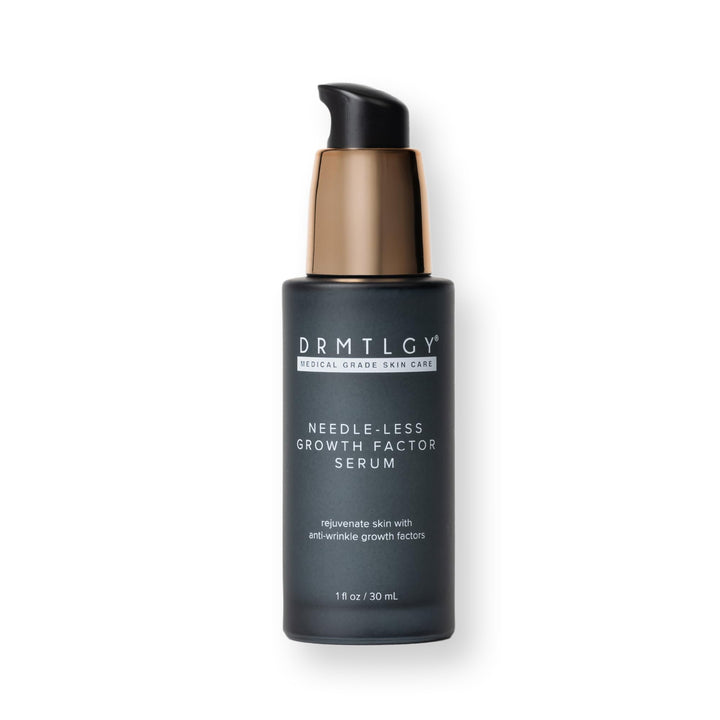DRMTLGY bottle front label showing product name and benefits