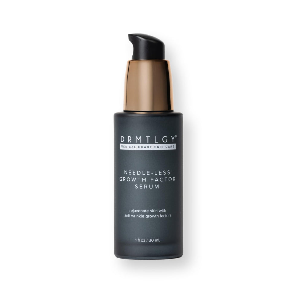 DRMTLGY bottle front label showing product name and benefits