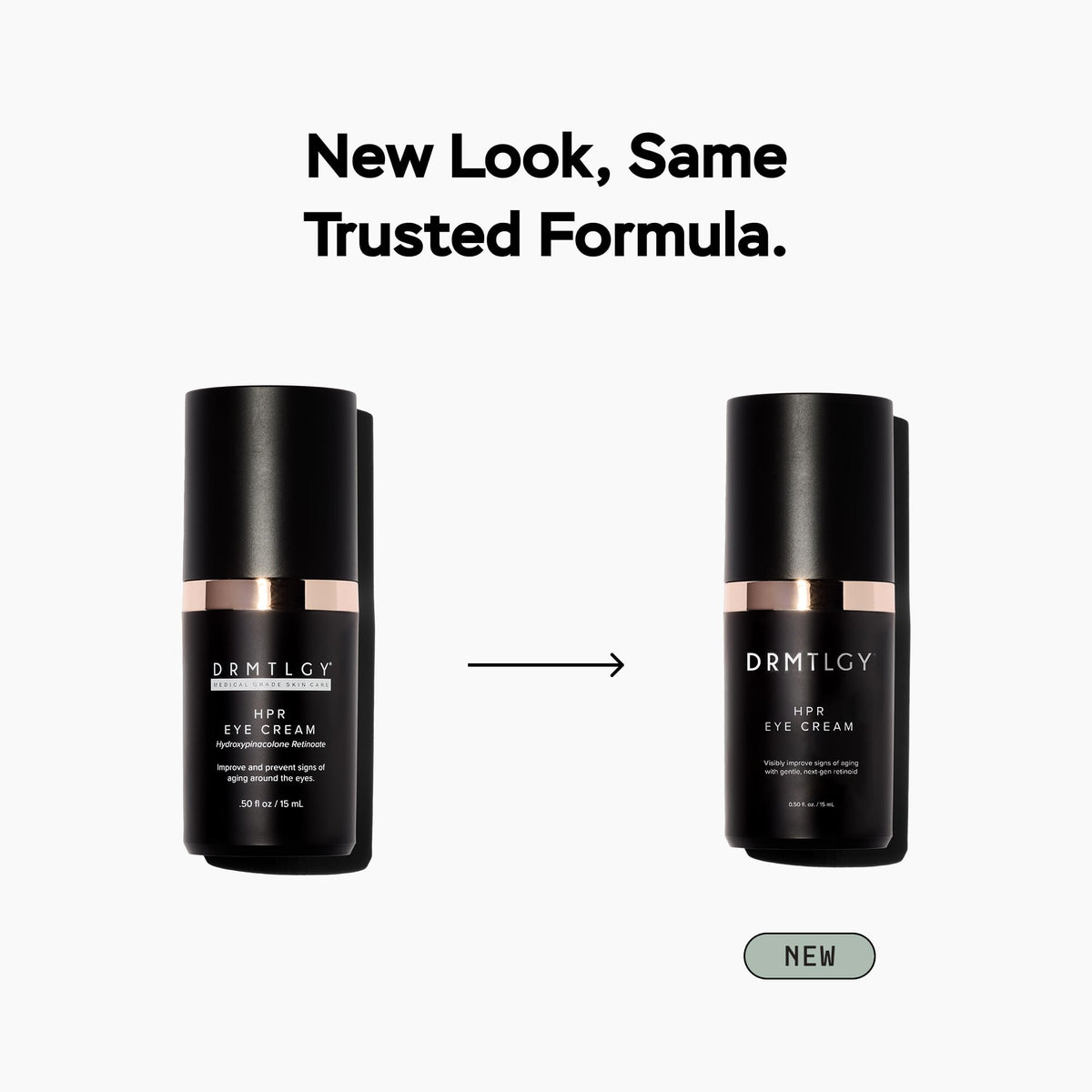DRMTLGY HPR eye cream application demo tapping under-eye for gentle absorption
