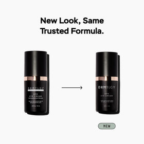 DRMTLGY HPR eye cream application demo tapping under-eye for gentle absorption