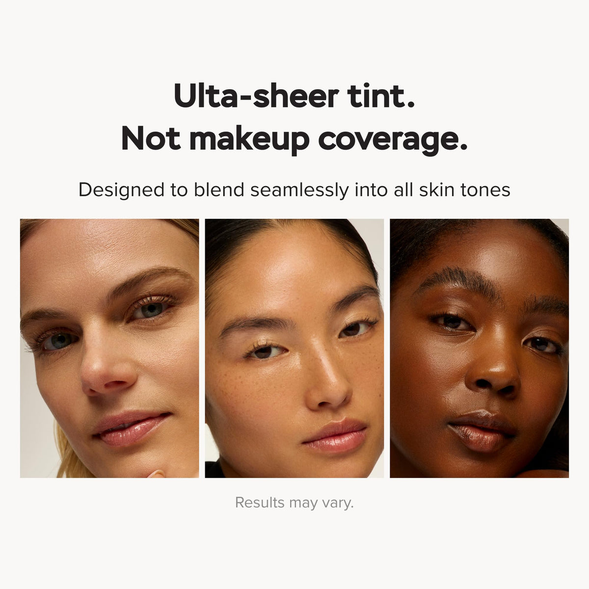 DRMTLGY ingredient display with niacinamide and vitamin E for skin support
