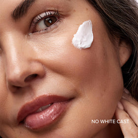 DRMTLGY label closeup highlighting zinc oxide and broad-spectrum protection