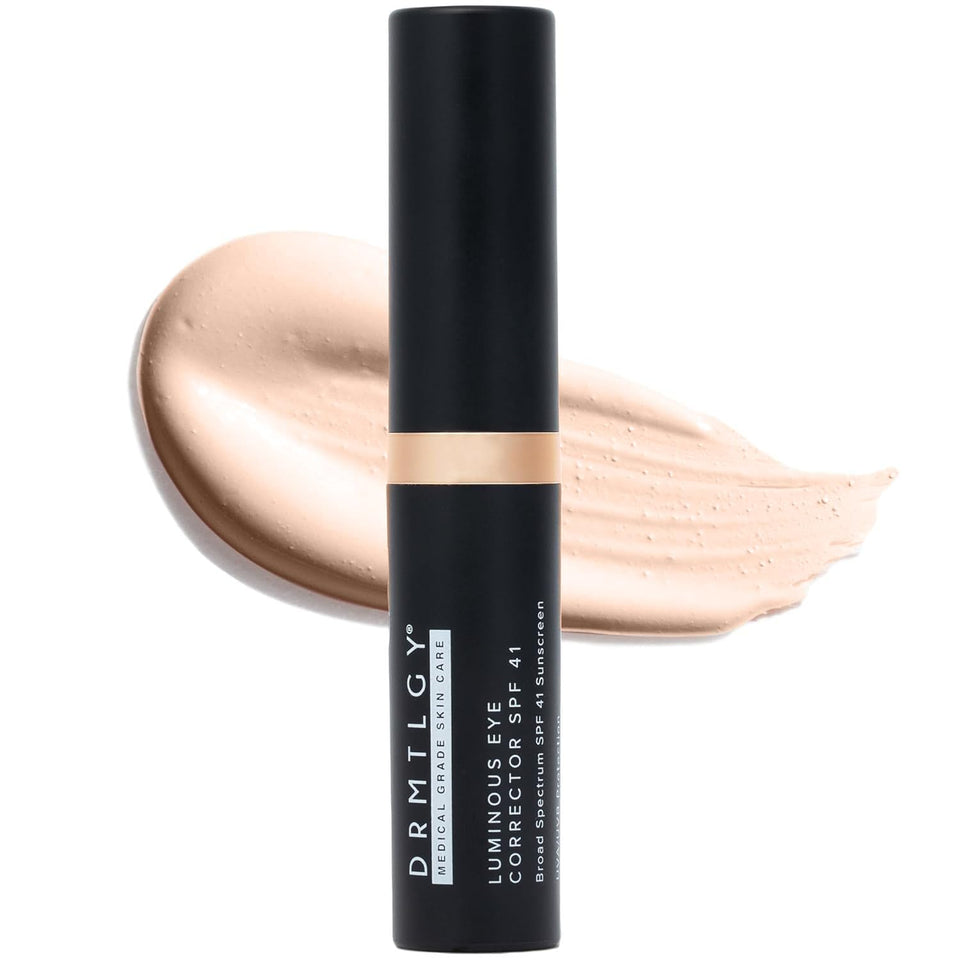 DRMTLGY tube front view showing compact corrector and SPF benefit