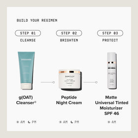 DRMTLGY morning routine scene showing quick everyday use benefit