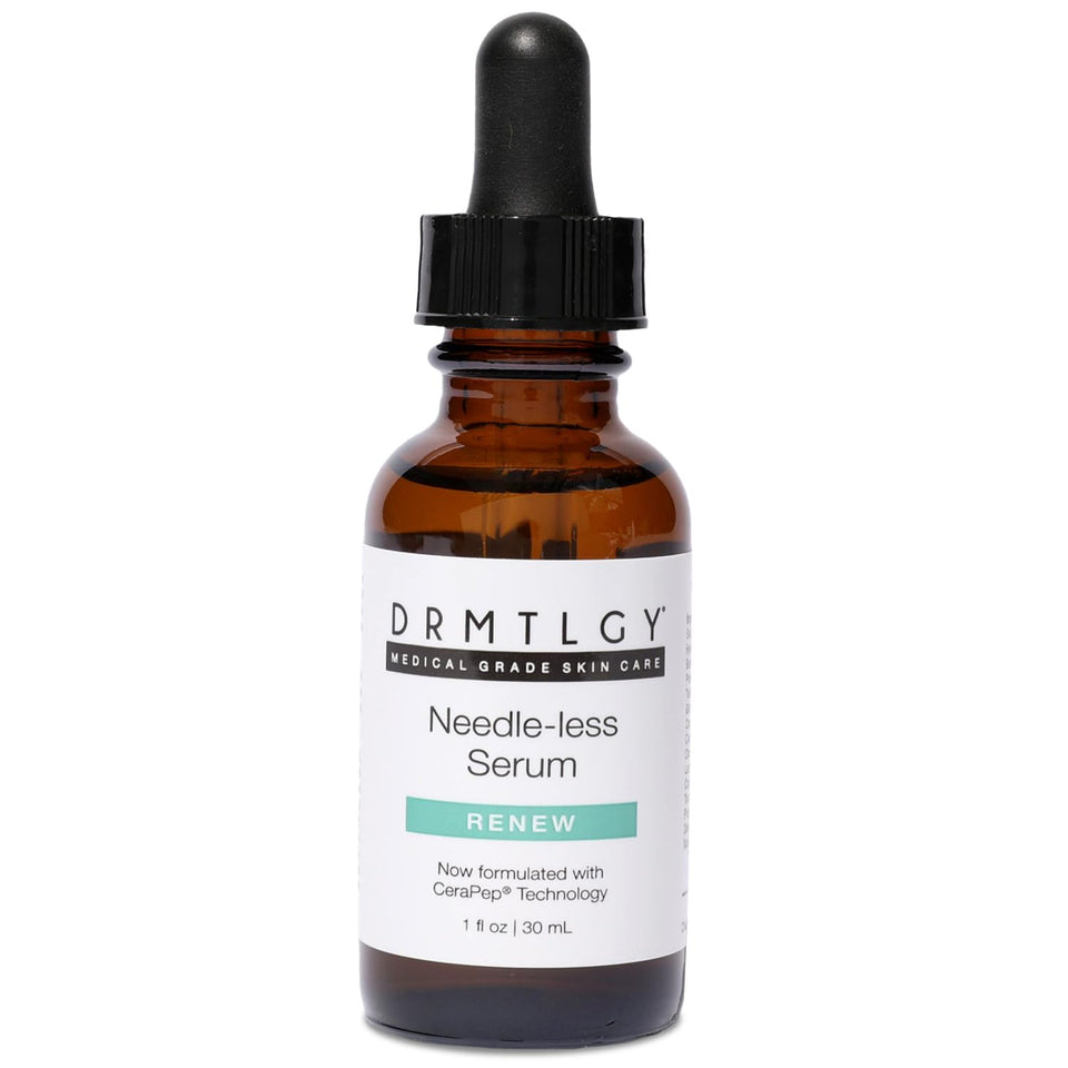 DRMTLGY front bottle shot showing sleek packaging and immediate hydration benefit