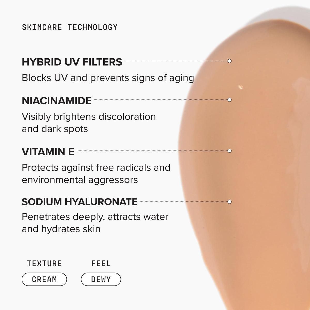 DRMTLGY dispensing product on hand demonstrating easy application
