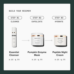 DRMTLGY mask rinsing off skin showing easy removal and refreshed-skin benefit
