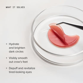 DRMTLGY serum drop on patch emphasizing fast-absorbing hydration benefit