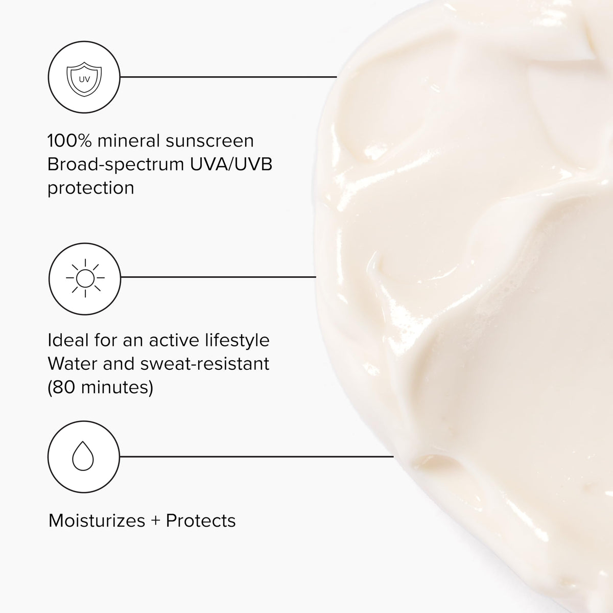 DRMTLGY texture close-up of cream showing lightweight, hydrating finish