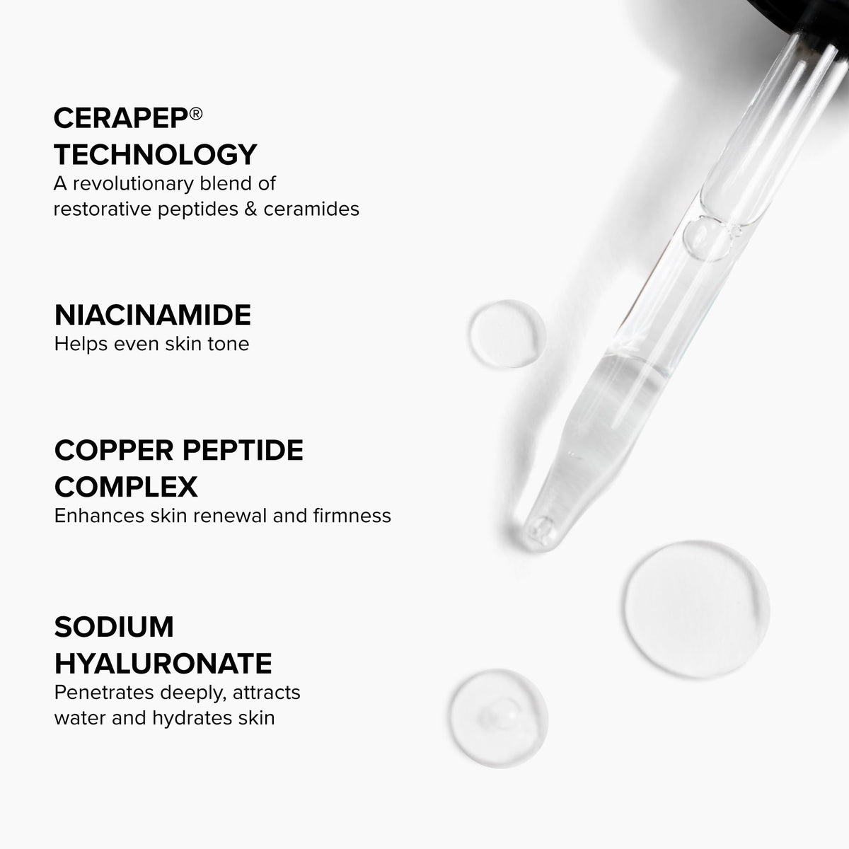 DRMTLGY serum texture on hand showing silky feel and fast absorption benefit