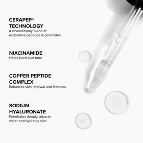 DRMTLGY serum texture on hand showing silky feel and fast absorption benefit