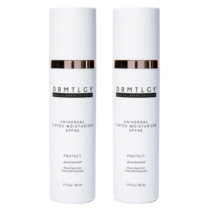 DRMTLGY front packaging showing two 1.7 oz tubes and pack benefit