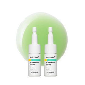 Dr.nineteen ampoule front packaging showing dual 15ml vials and labeling benefit