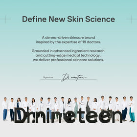 Dr.nineteen ampoule on bathroom vanity styled to show elegant routine integration benefit